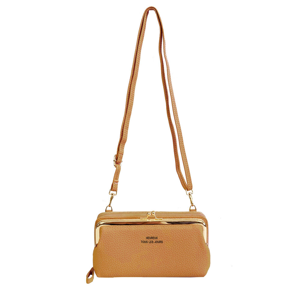 BACKYARD FAMILY「お財布ショルダー レディース ガマ口 通販 お財布 ショルダー お財布ポシェット お財布バッグ」|ショルダー・メッセンジャー|ブラウン1