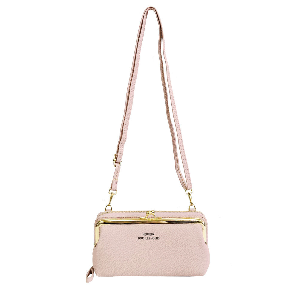 BACKYARD FAMILY「お財布ショルダー レディース ガマ口 通販 お財布 ショルダー お財布ポシェット お財布バッグ」|ショルダー・メッセンジャー|ピンク1