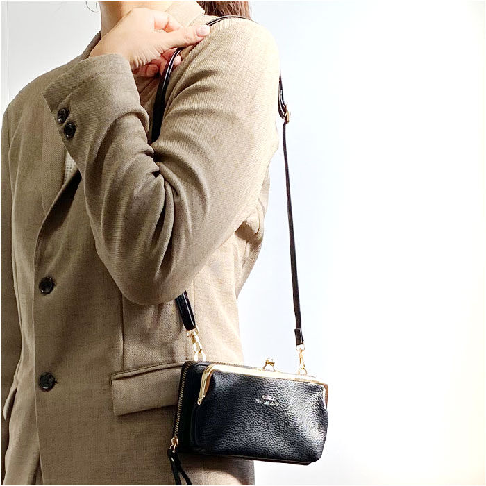 BACKYARD FAMILY「お財布ショルダー レディース ガマ口 通販 お財布 ショルダー お財布ポシェット お財布バッグ」|ショルダー・メッセンジャー|