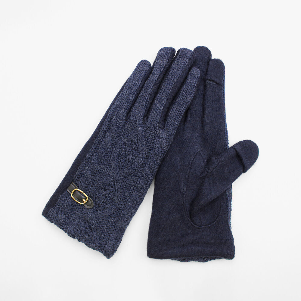 BACKYARD FAMILY「クロダ 手袋 レディース 通販 グローブ 手ぶくろ スマートフォン対応 スマホ 対応」|手袋|ブルー1