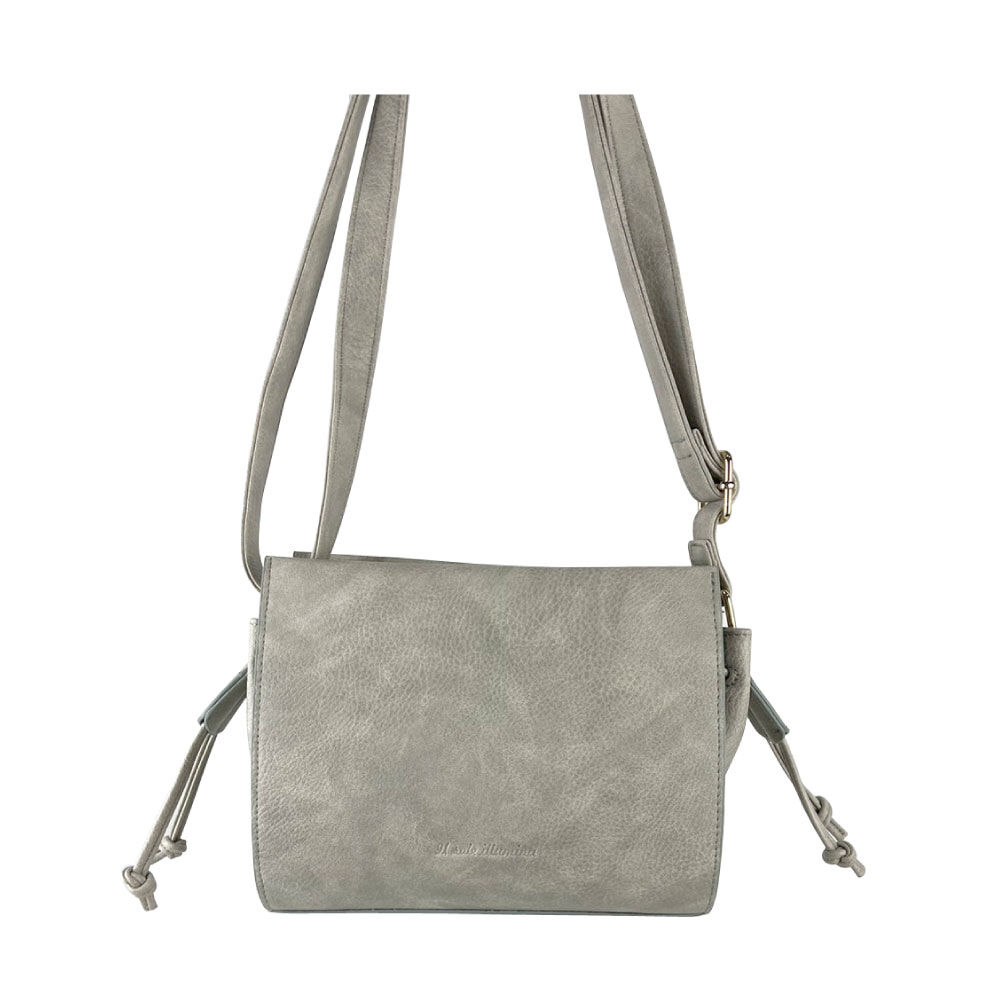 BACKYARD FAMILY「ショルダーバッグ 絞り レディース 通販 ショルダーバック ショルダー 肩掛け 斜めかけ」|ショルダー・メッセンジャー|グレー1