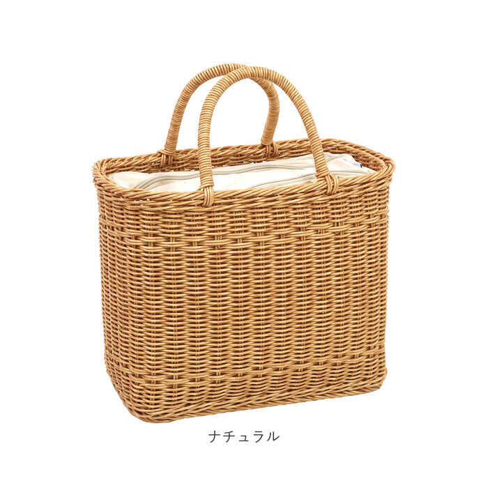 BACKYARD FAMILY「UTILE ユティル かごバッグ 通販 カゴバッグ ピクニッククーラーバッグ Lサイズ 籠バッグ」|かごバッグ|