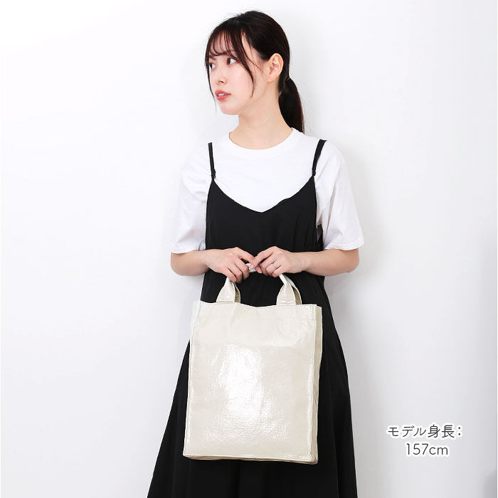 cache cache「カシュカシュ cachecache ショッパーバッグ トート 縦型 通販 ショッパー 手提げ」|トートバッグ|