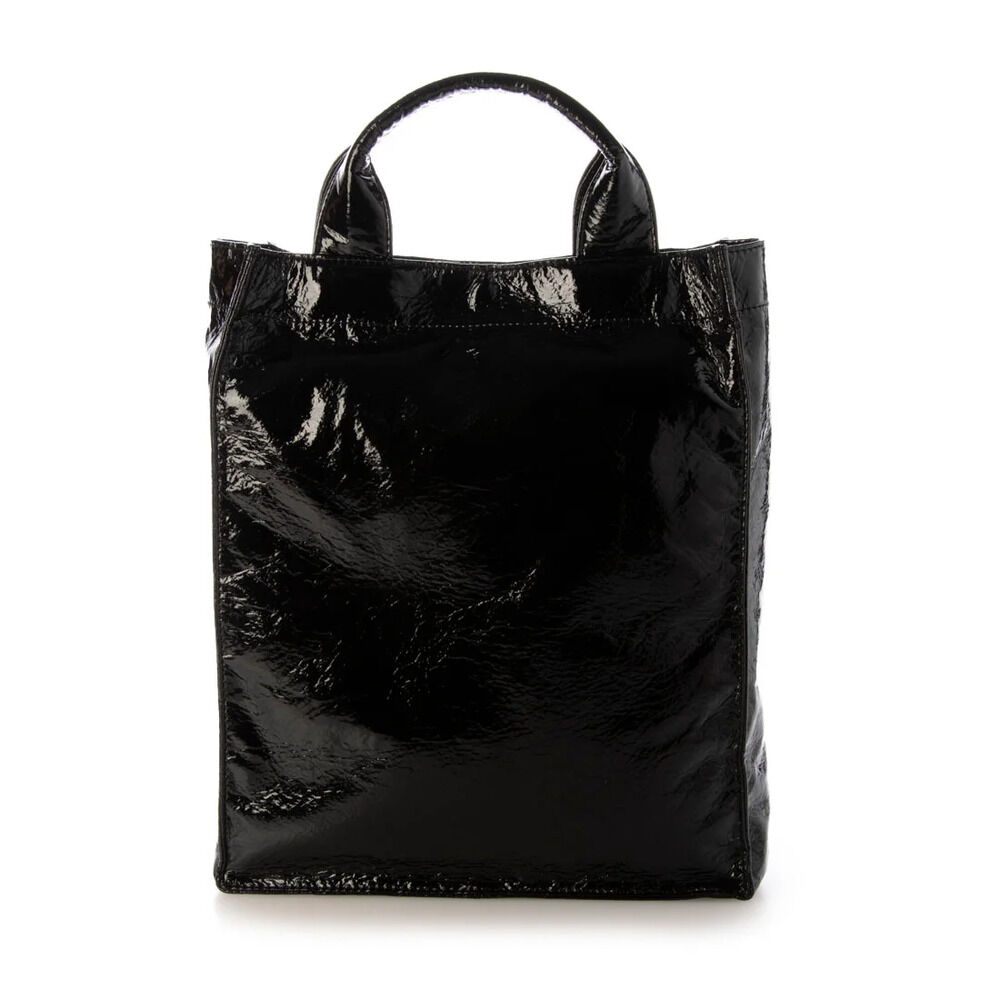 cache cache「カシュカシュ cachecache ショッパーバッグ トート 縦型 通販 ショッパー 手提げ」|トートバッグ|ブラック1