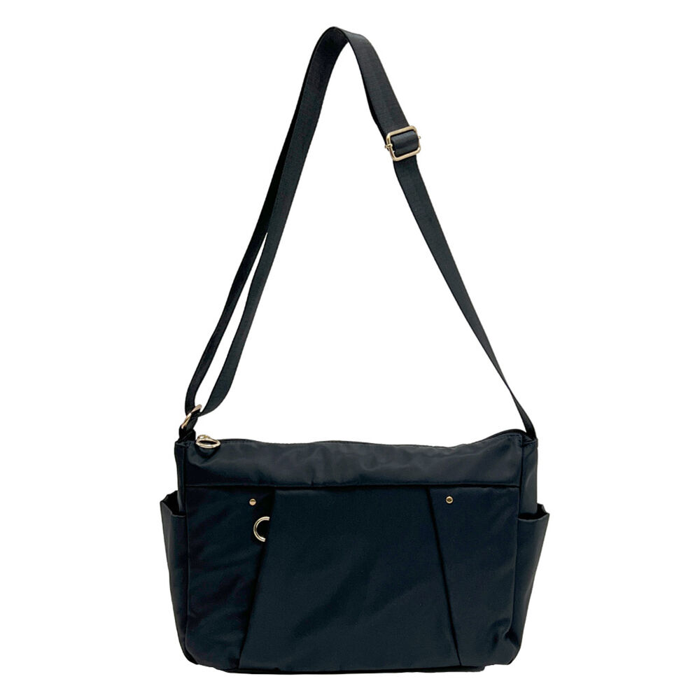 BACKYARD FAMILY「ショルダーバッグ レディース 斜めがけ 大人 軽量 ナイロン 通販 ショルダーバック ショルダー」|ショルダー・メッセンジャー|ブラック1