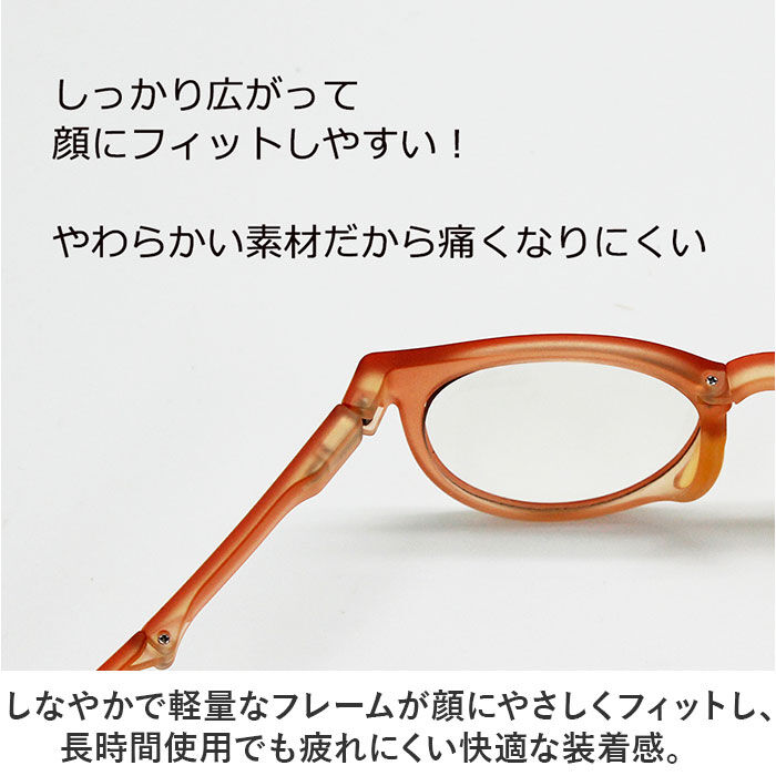 BACKYARD FAMILY「メガネ型ルーペ 通販 眼鏡型拡大鏡 折りたたみメガネ 拡大鏡 折りたたみ 拡大ルーペ メガネタイプ」|メガネ|