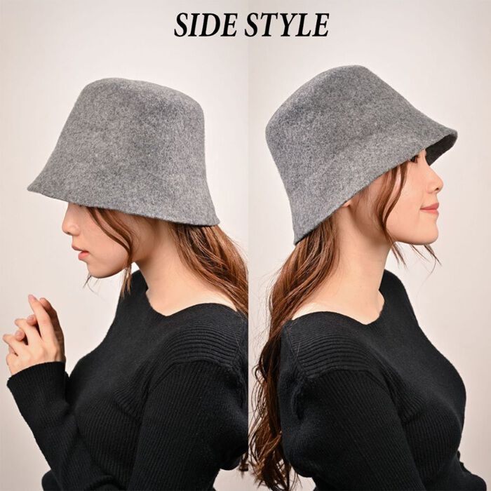 BACKYARD FAMILY「バケットハット レディース 冬 通販 バケット ハット 秋冬 帽子 秋 ウールハット バケハ」|ハット|