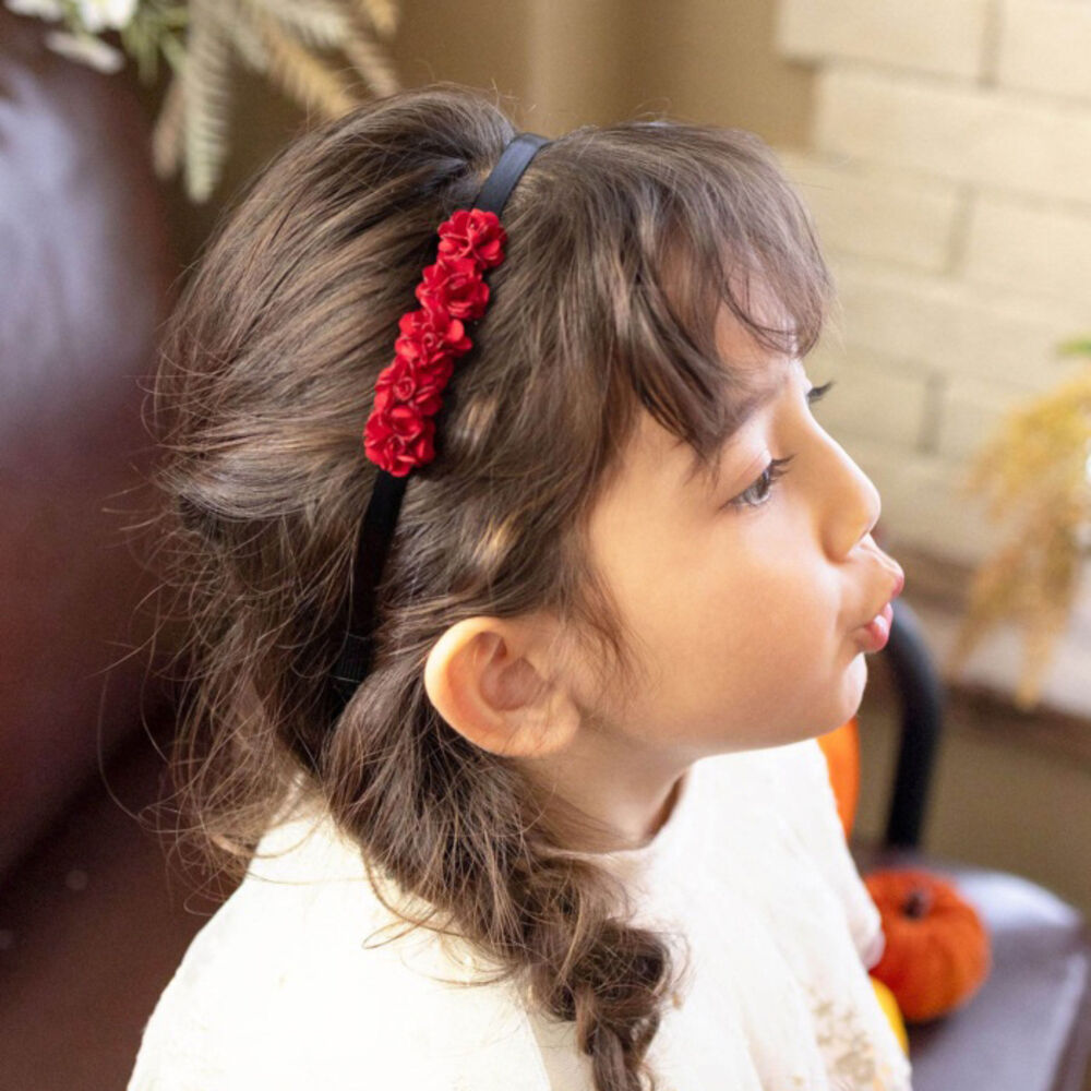 BACKYARD FAMILY「Rora カチューシャ キッズ 通販 エミリア 髪飾り 髪留め 髪どめ ヘアアクセサリー」|その他|レッド1
