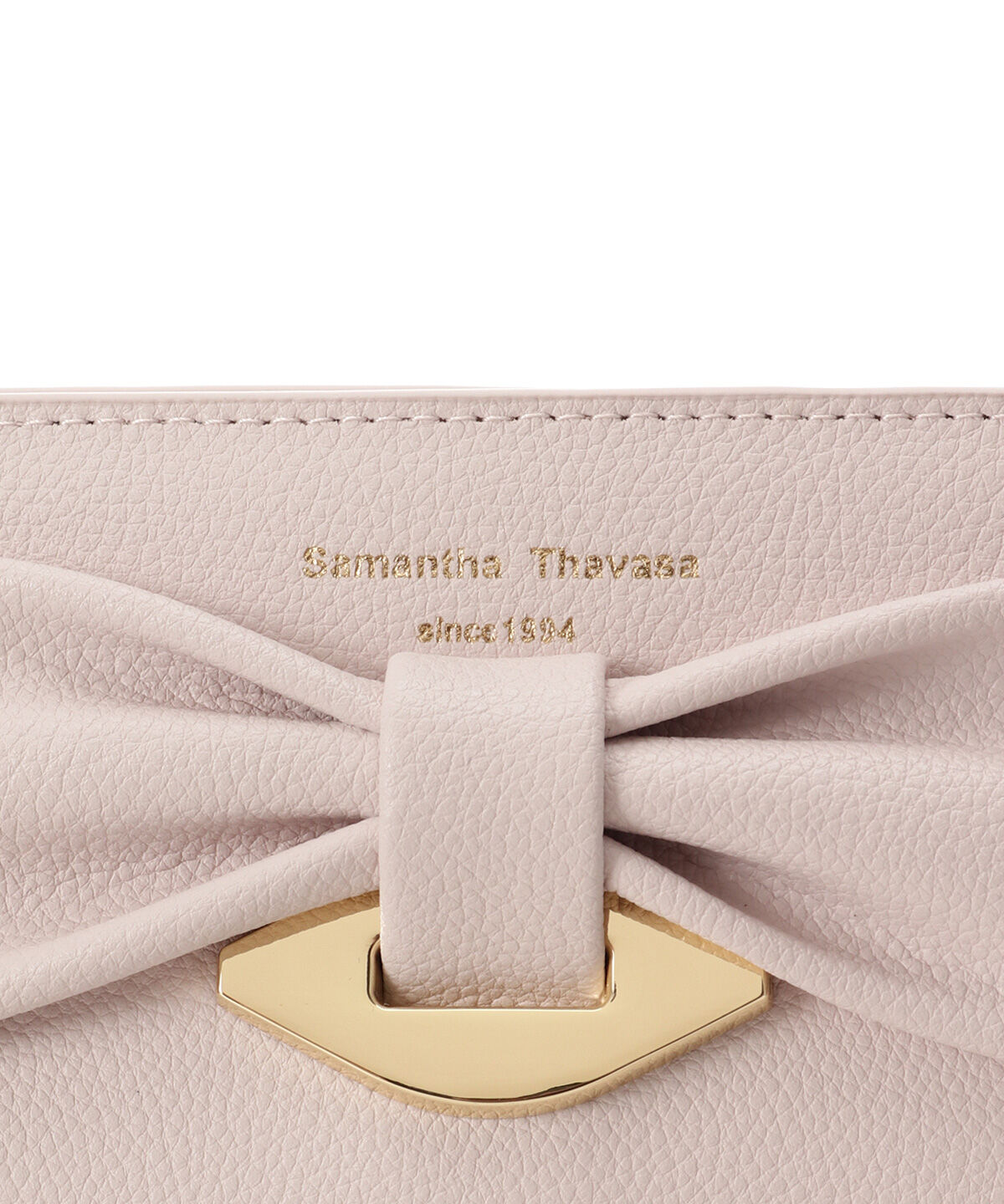 Samantha Thavasa「リボンモチーフ スプリットレザーショルダーバッグ」|ショルダー・メッセンジャー|