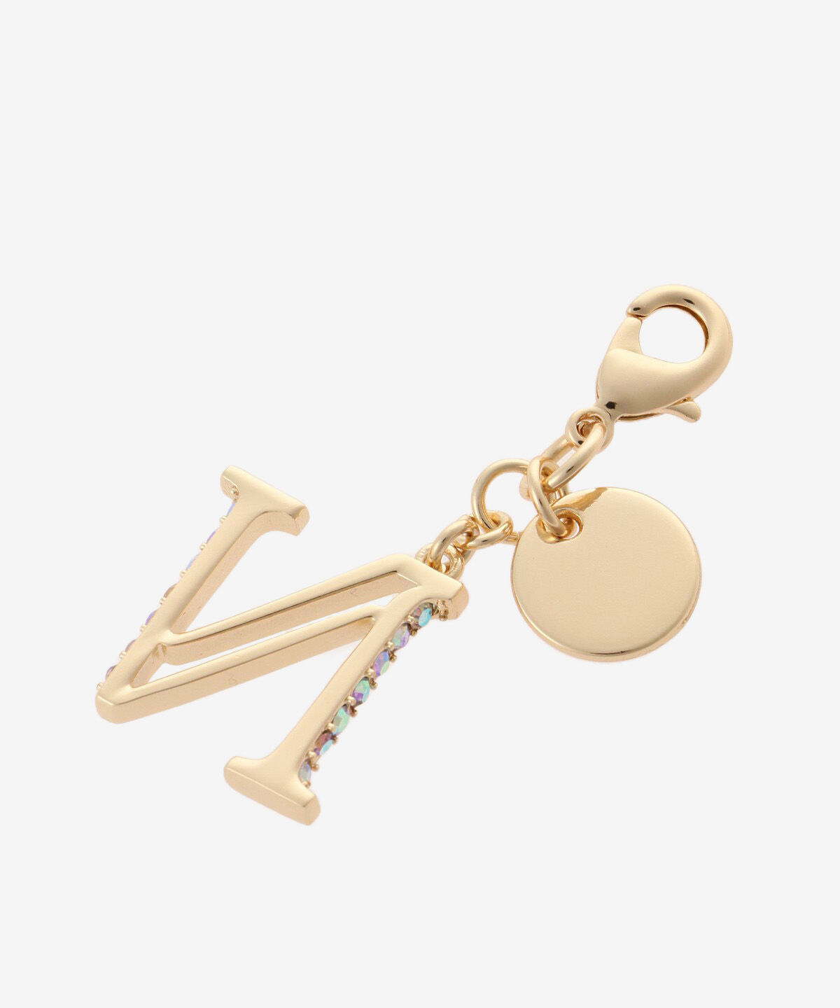 Samantha Vega「サイドビジューイニシャルファスナートップ(N)」|チャーム・キーホルダー|