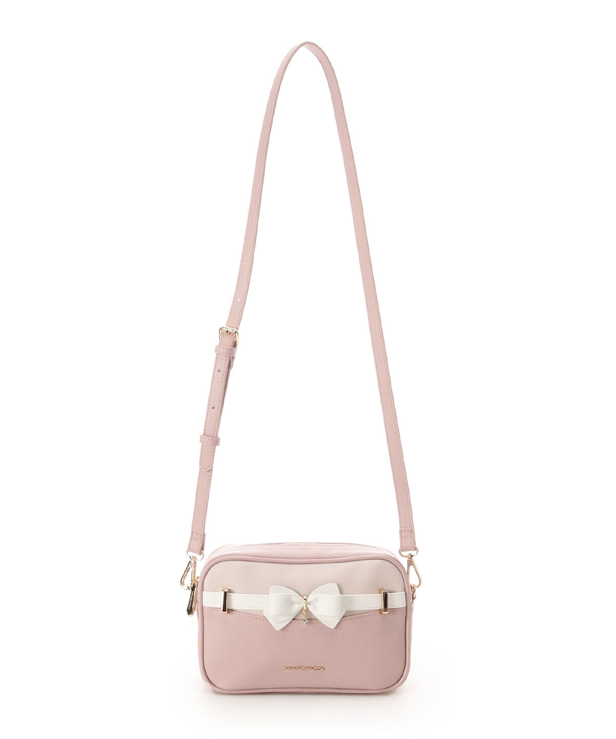 Samantha Vega「バイカラーアクセントリボンミニショルダーバッグ」|ショルダー・メッセンジャー|