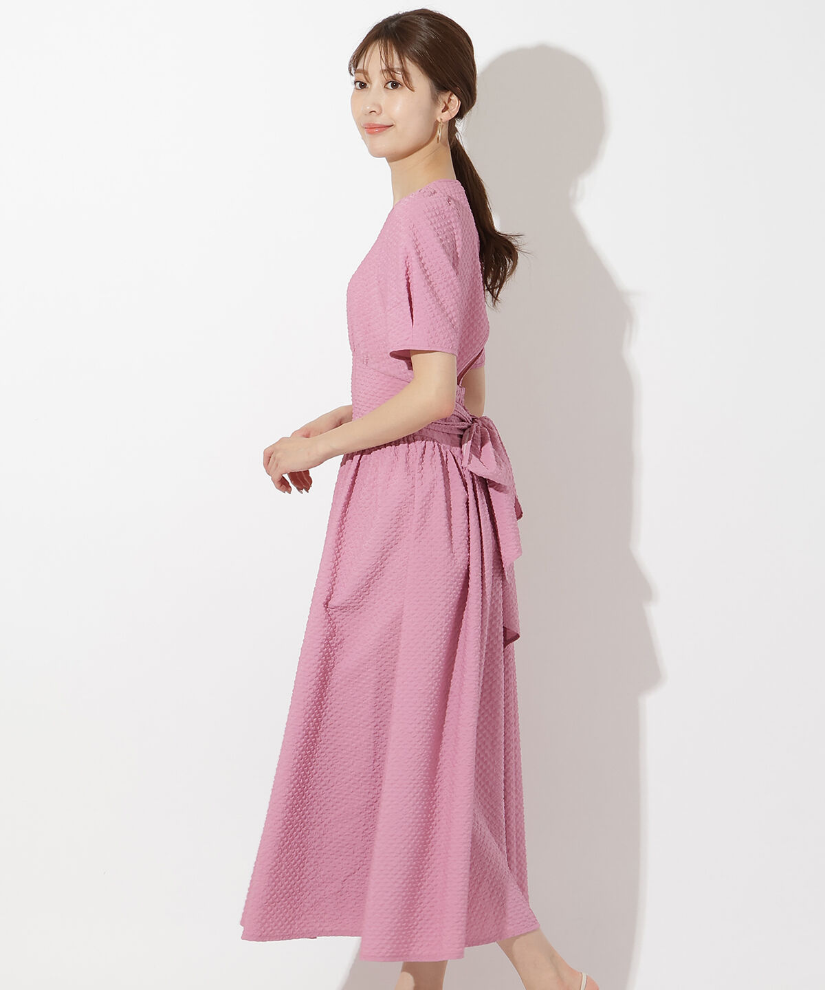 アンドクチュール「キルトジャガードバックシャンワンピース」|ワンピース|