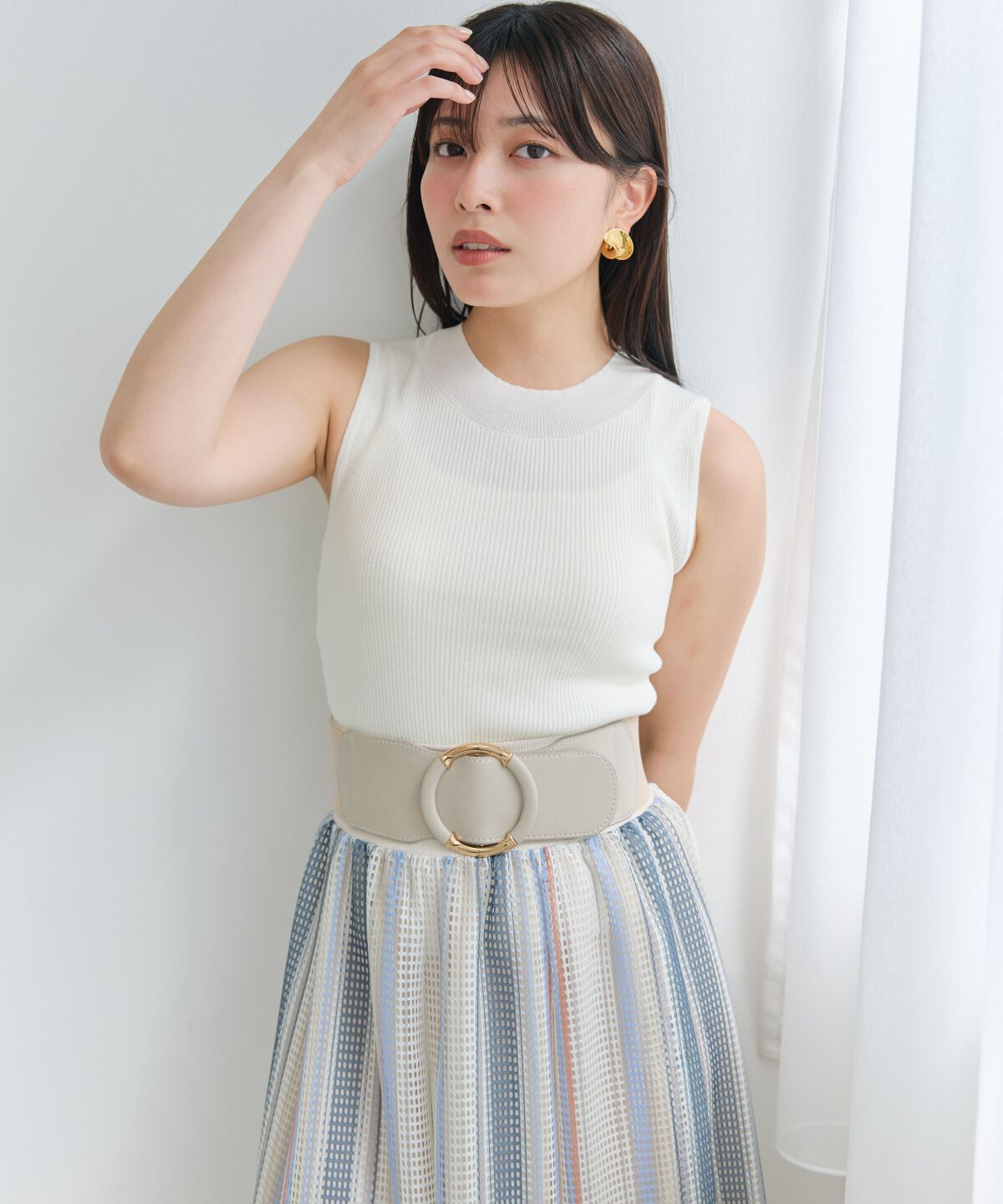 アンドクチュール「ラメノースリトップス」|ニット・セーター|オフ