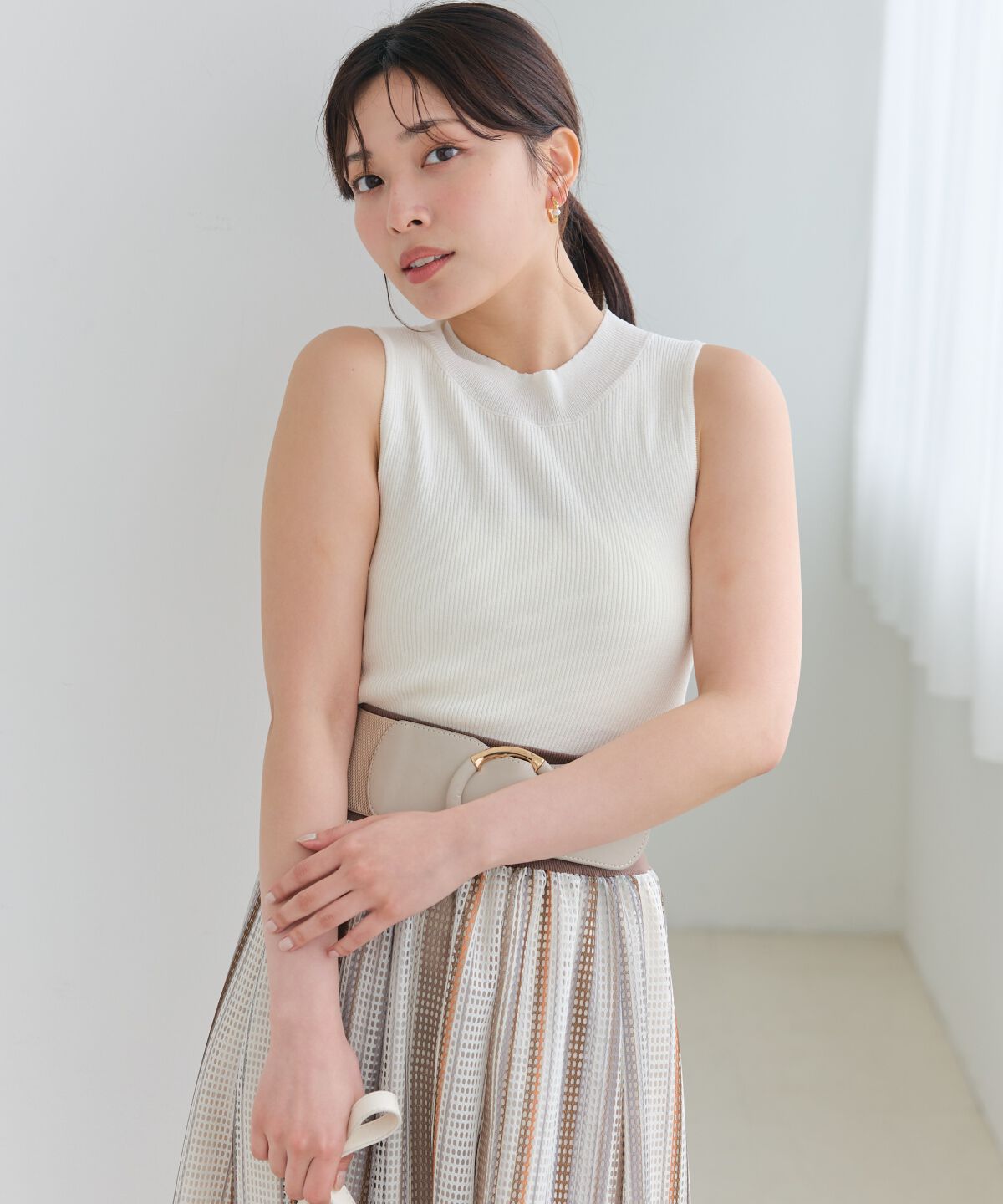 アンドクチュール「ラメノースリトップス」|ニット・セーター|