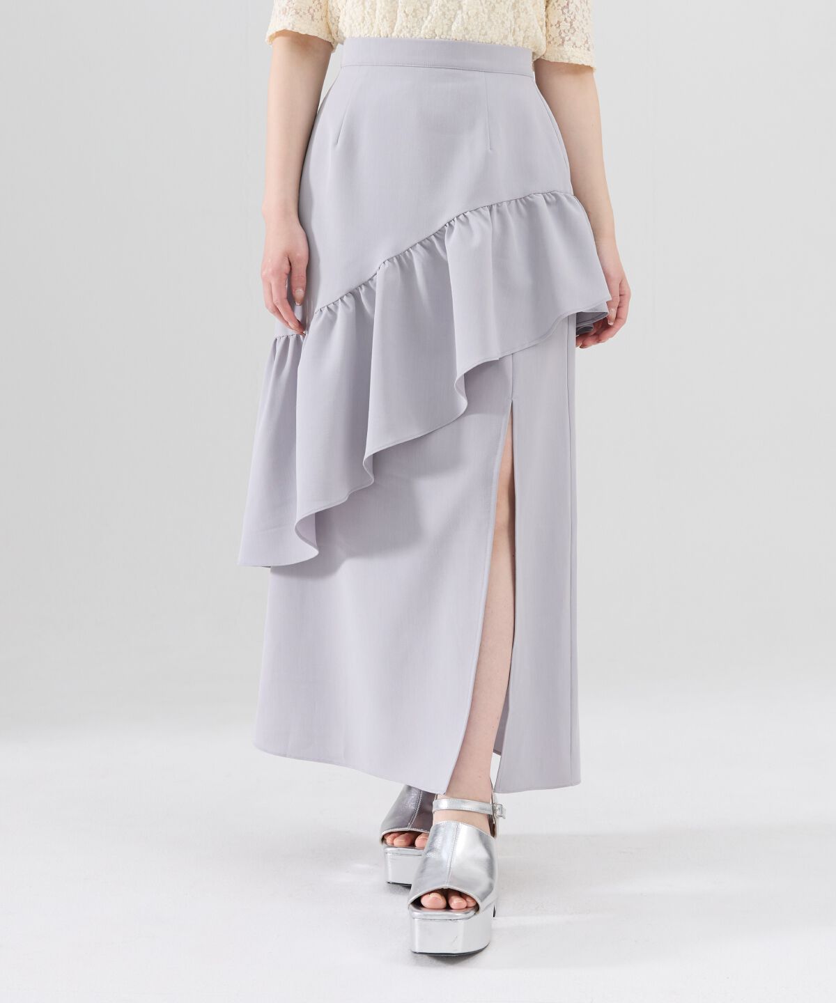 REDYAZEL「アシメフリルスカート」|フレア|