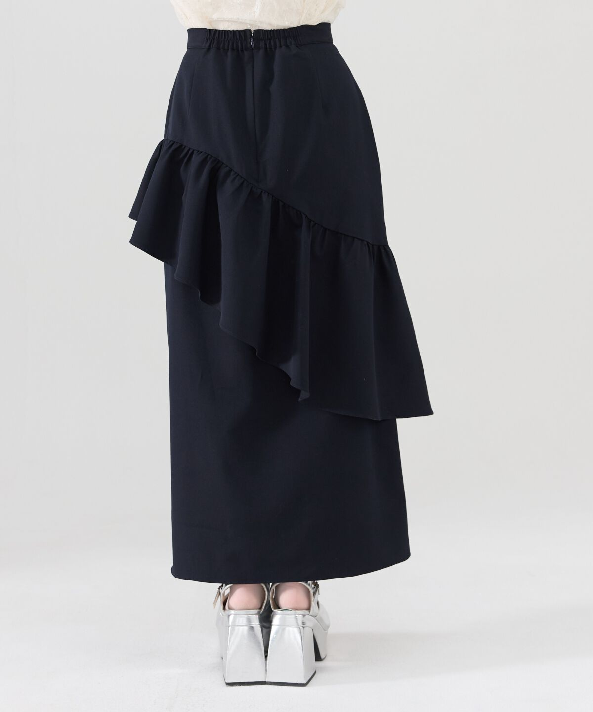 REDYAZEL「アシメフリルスカート」|フレア|
