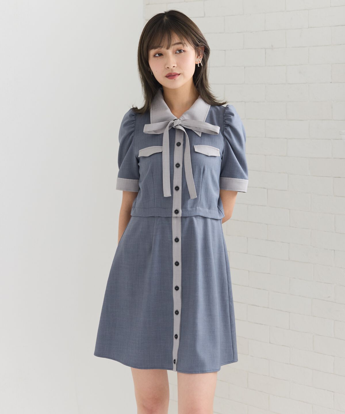 REDYAZEL「2WAYバイカラーミニワンピース」|ワンピース|