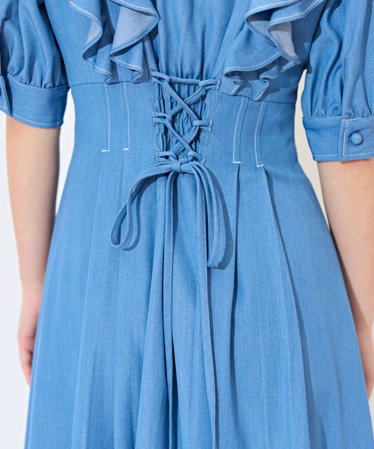 WILLSELECTION「ラッフルリボンタイシャツワンピース」|ワンピース|