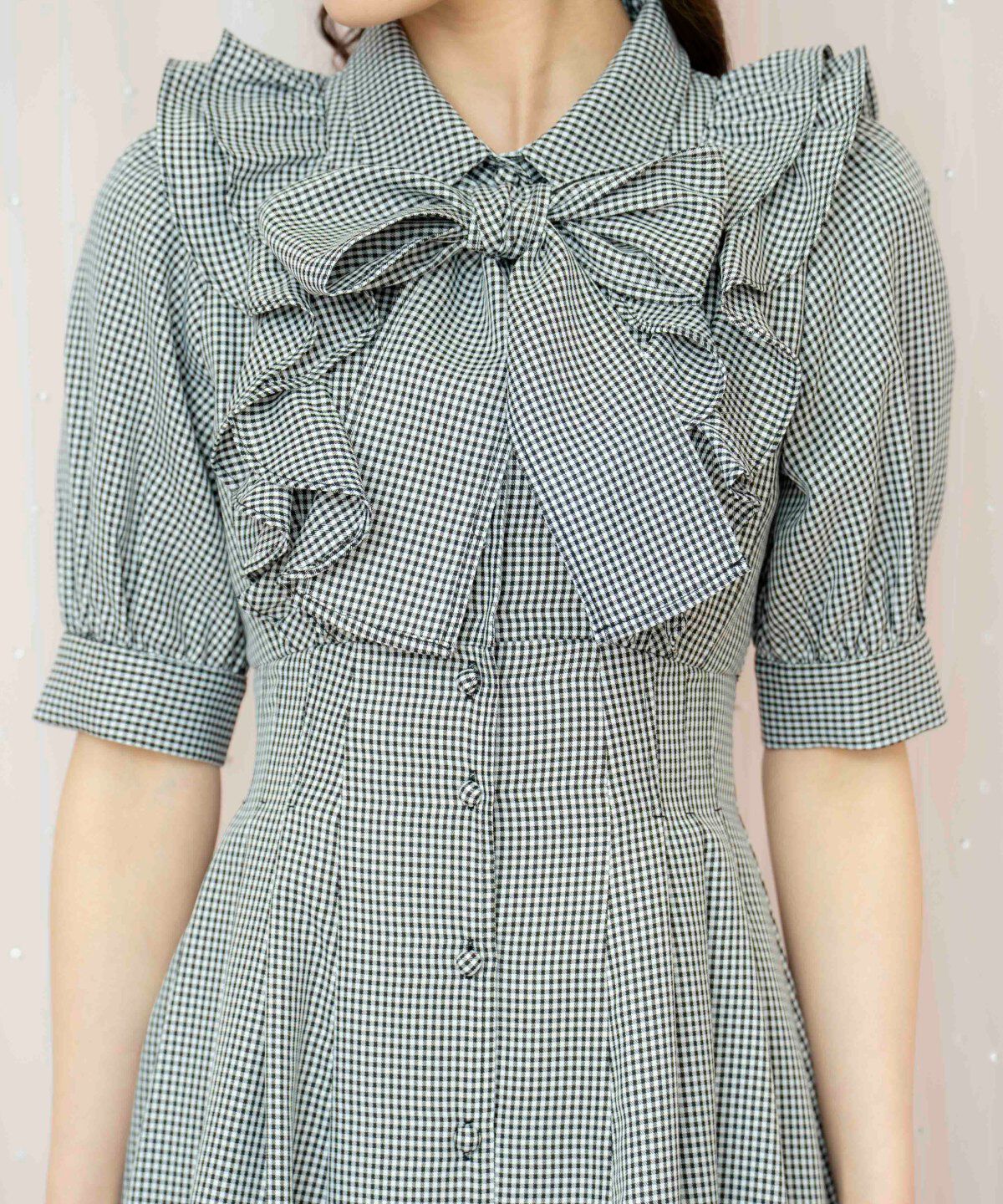 WILLSELECTION「ラッフルリボンタイシャツワンピース」|ワンピース|