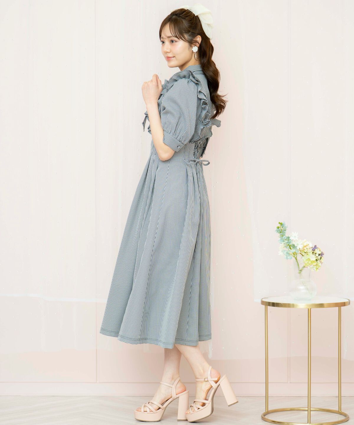 WILLSELECTION「ラッフルリボンタイシャツワンピース」|ワンピース|