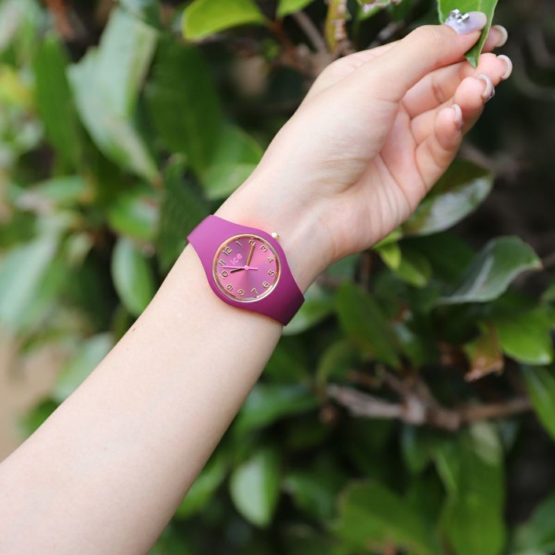 ICE-WATCH「〈ICE-WATCH(ｱｲｽｳｫｯﾁ)〉 duo chic ﾊﾞｰｶﾞﾝﾃﾞｨ ﾋﾟﾝｸ」|腕時計|