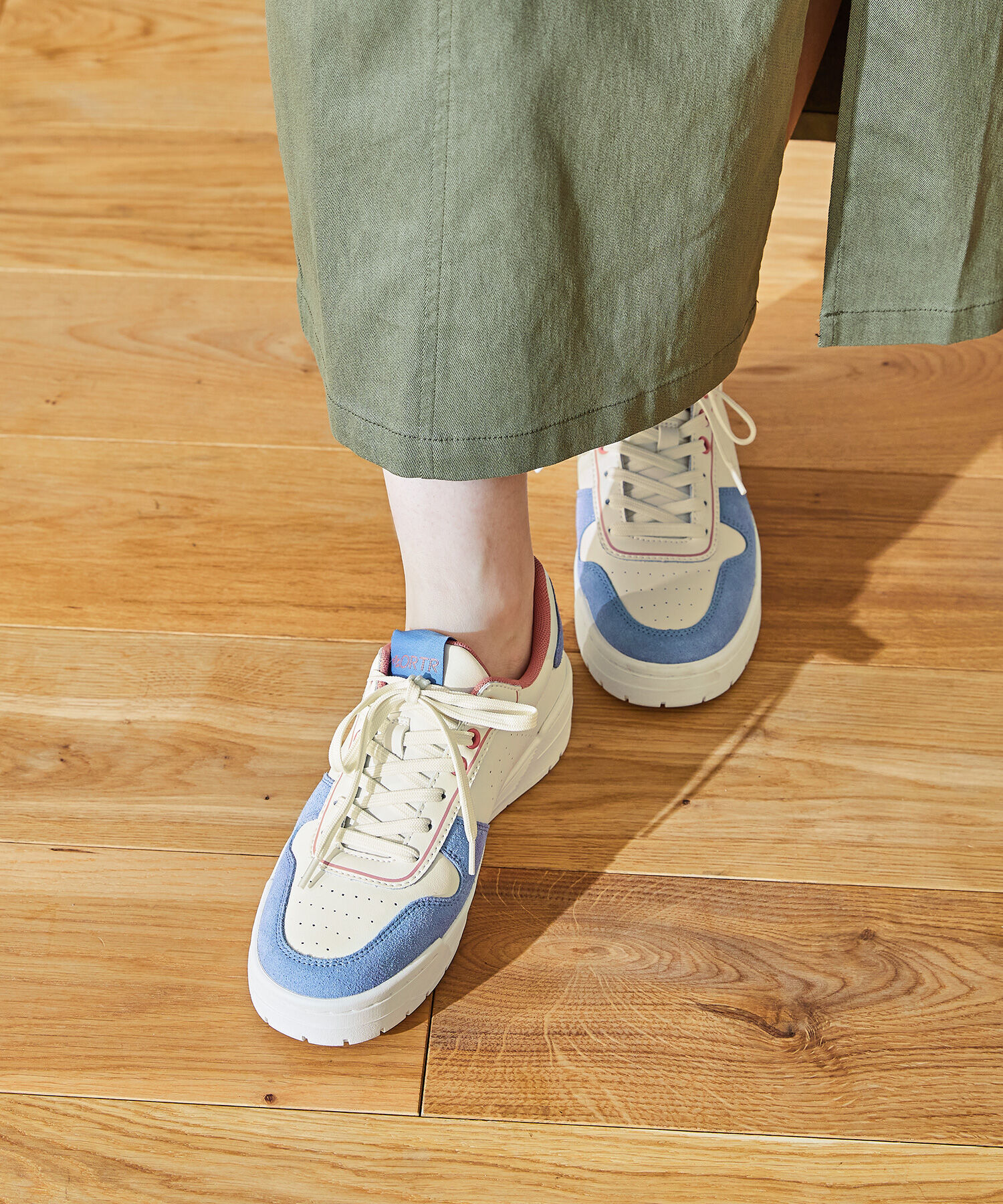 ORiental TRaffic「【トレンド】パンチングミッドソールスニーカー/OT3725 スニーカー 定番 人気 売れてる」|スニーカー|