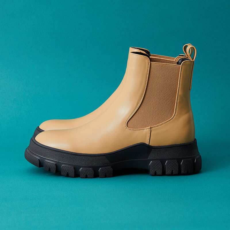 ORiental TRaffic「ボリュームソールサイドゴアブーツ/21404」|ショートブーツ|BEIGE