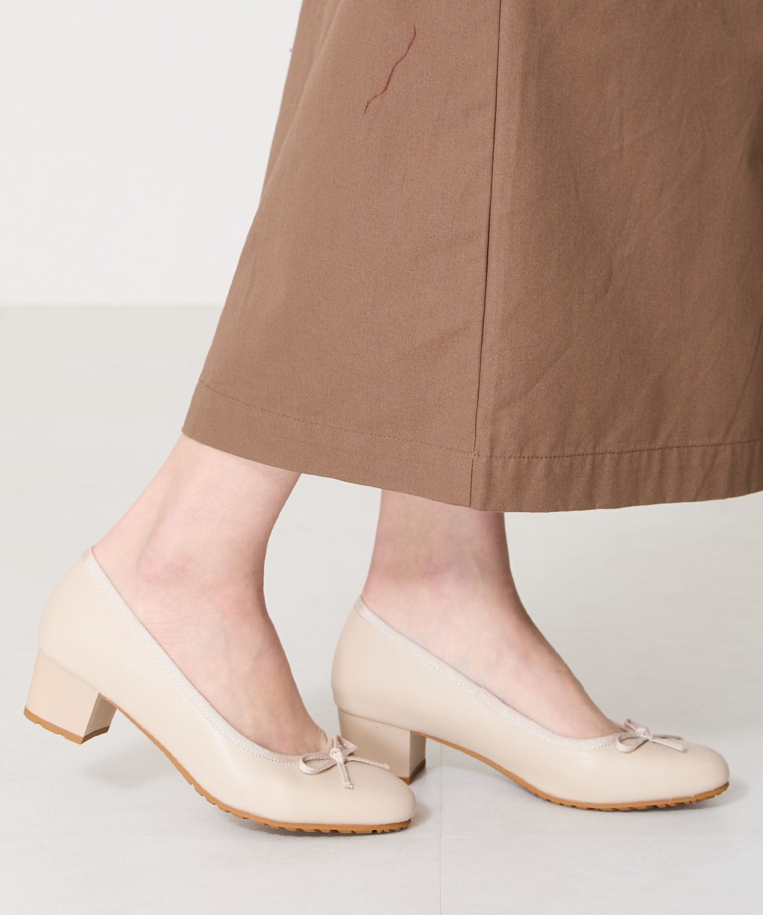 ORiental TRaffic「【防水】 ラウンドトゥ バレエ レイン パンプス /R-1017 バレエシューズ ヒール4.3ｃｍ」|パンプス|