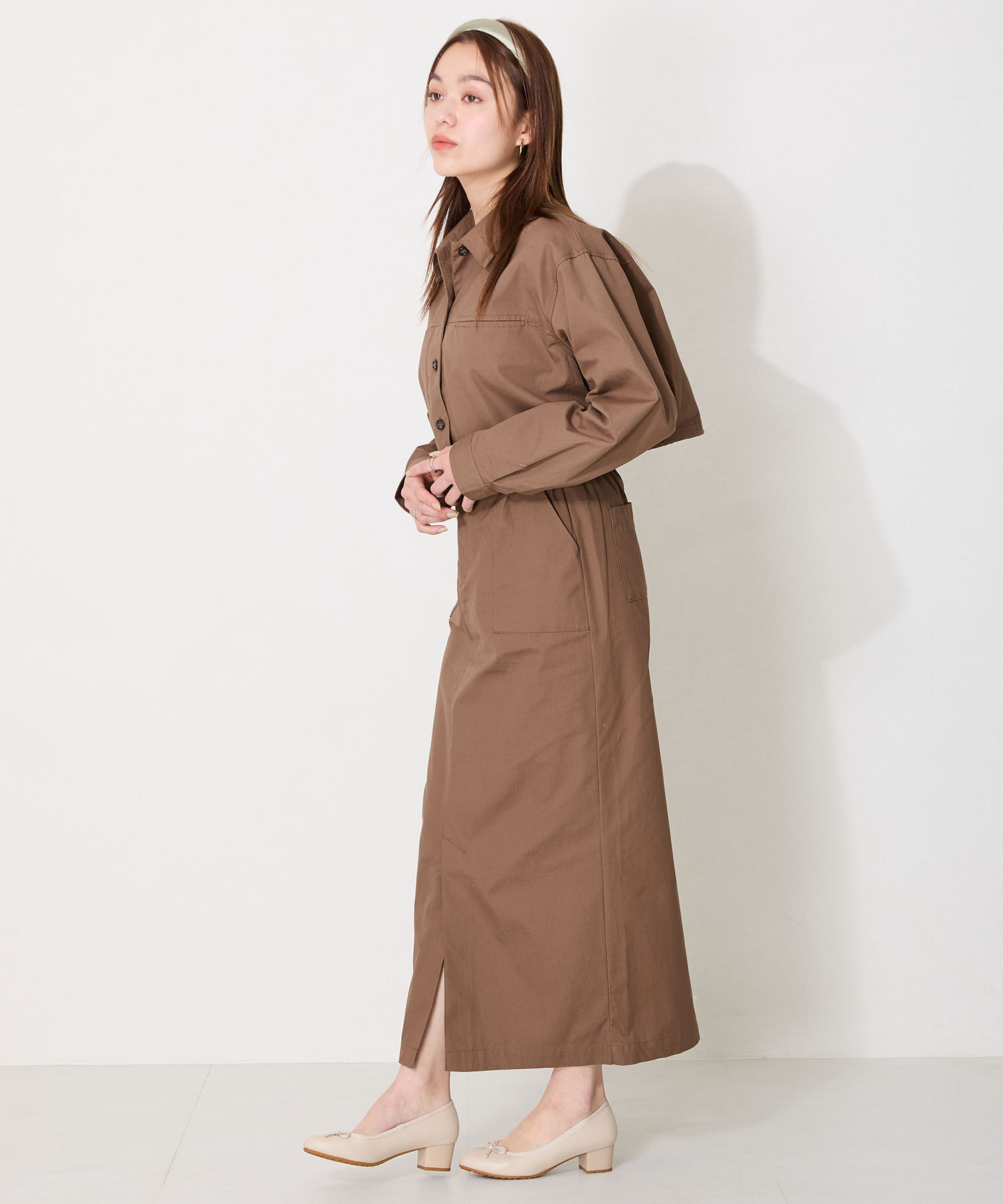 ORiental TRaffic「【防水】 ラウンドトゥ バレエ レイン パンプス /R-1017 バレエシューズ ヒール4.3ｃｍ」|パンプス|