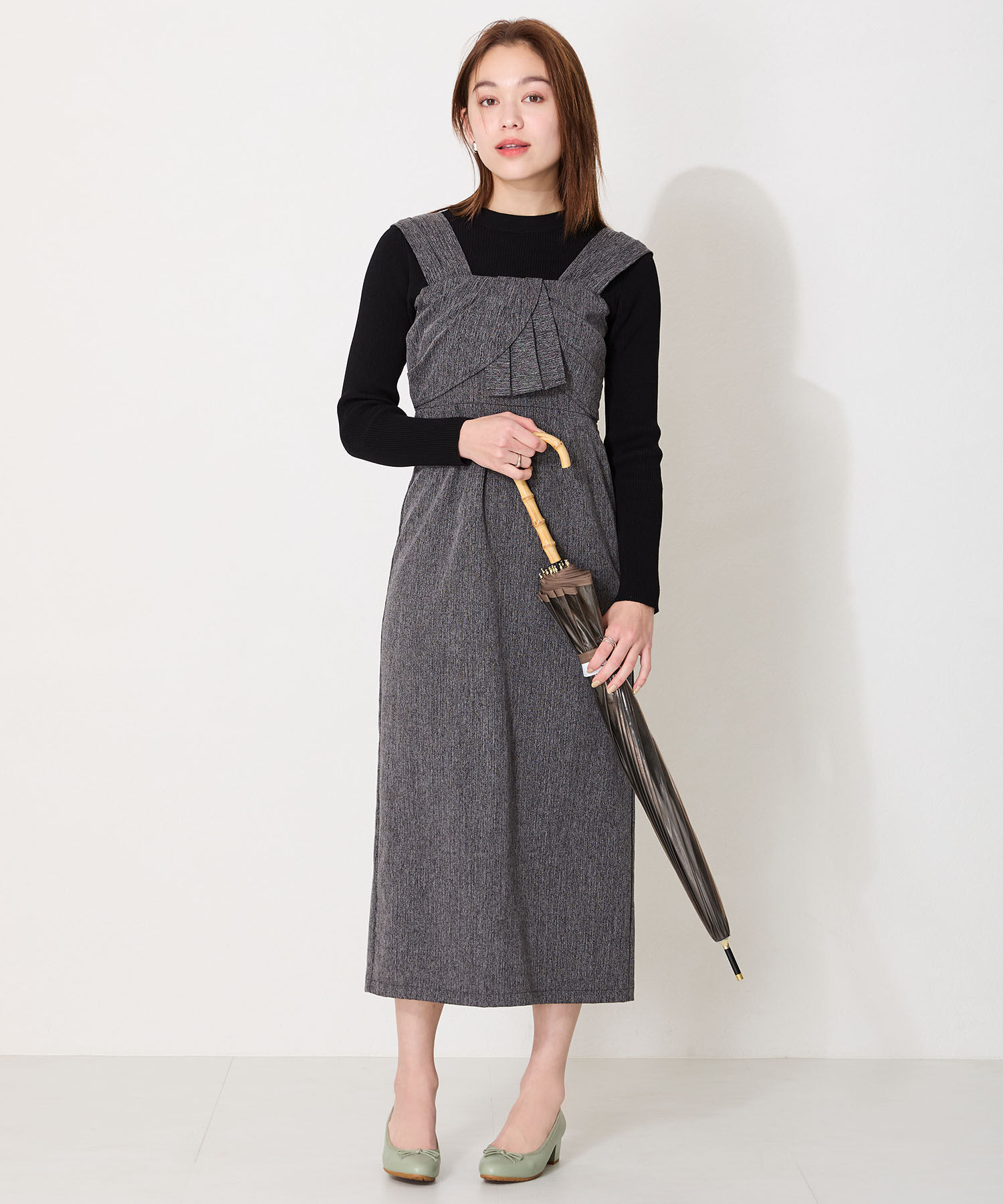 ORiental TRaffic「【防水】 ラウンドトゥ バレエ レイン パンプス /R-1017 バレエシューズ ヒール4.3ｃｍ」|パンプス|