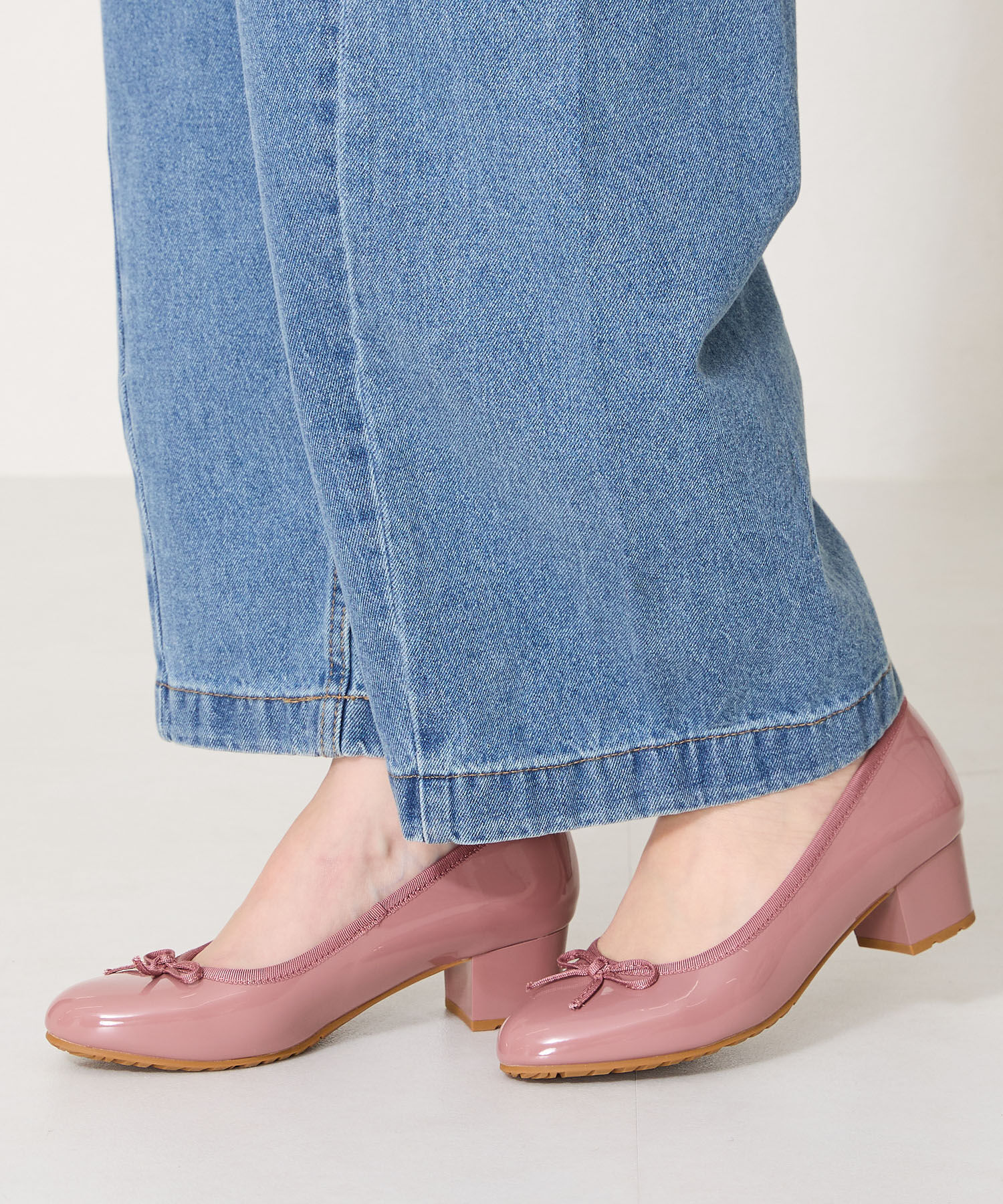 ORiental TRaffic「【防水】 ラウンドトゥ バレエ レイン パンプス /R-1017 バレエシューズ ヒール4.3ｃｍ」|パンプス|