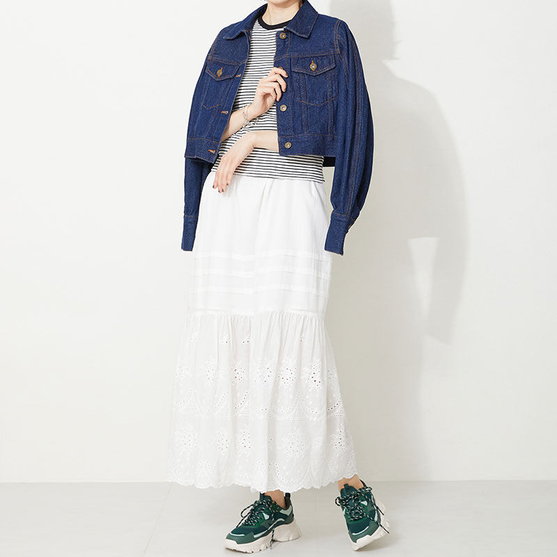 ORiental TRaffic「【アウトレット価格】ストライプシューレース厚底スニーカー/OT3728」|スニーカー|