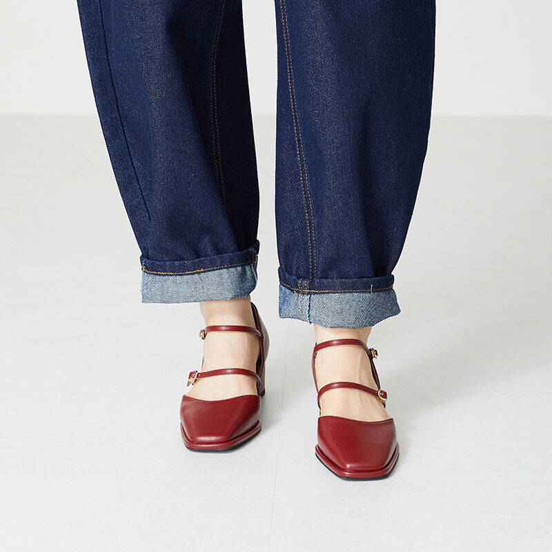 ORiental TRaffic「ダブルストラップヒールパンプス/31308」|パンプス|