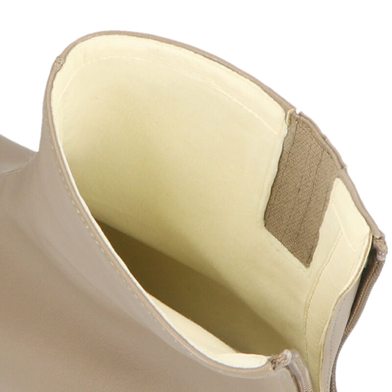 ORiental TRaffic「ソフトレザー メタリックライン ブーツ /31409 柔らかい 履き口に隠しゴム付き」|ショートブーツ|