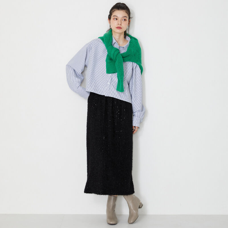 ORiental TRaffic「ソフトレザー メタリックライン ブーツ /31409 柔らかい 履き口に隠しゴム付き」|ショートブーツ|