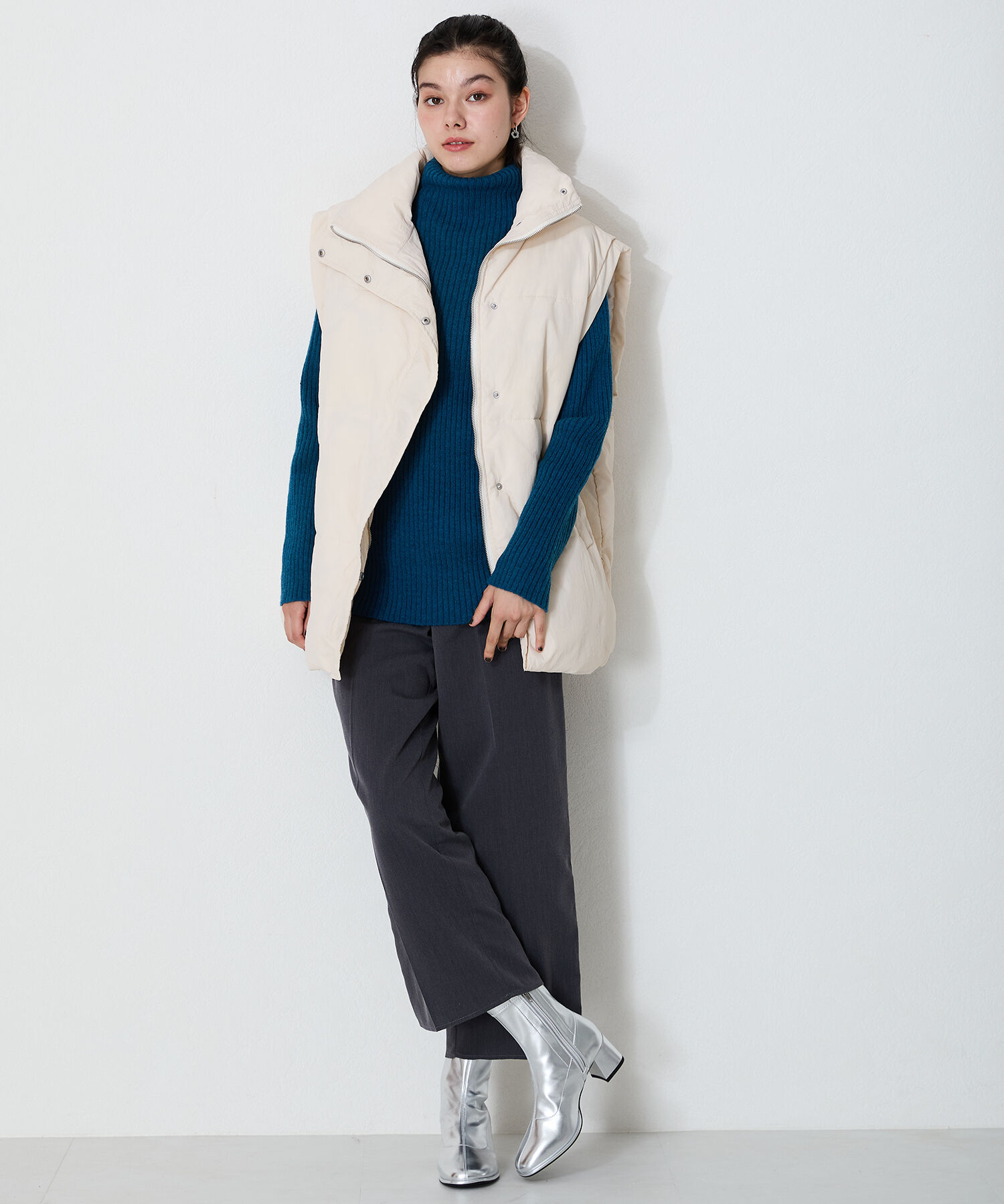 ORiental TRaffic「ラウンドトゥストレッチブーツ/31425」|ショートブーツ|