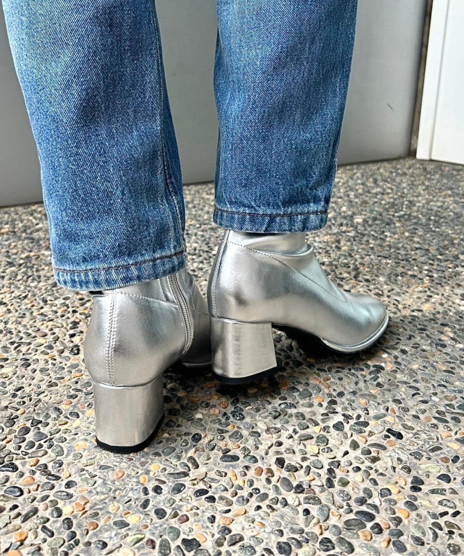 ORiental TRaffic「ラウンドトゥストレッチブーツ/31425」|ショートブーツ|