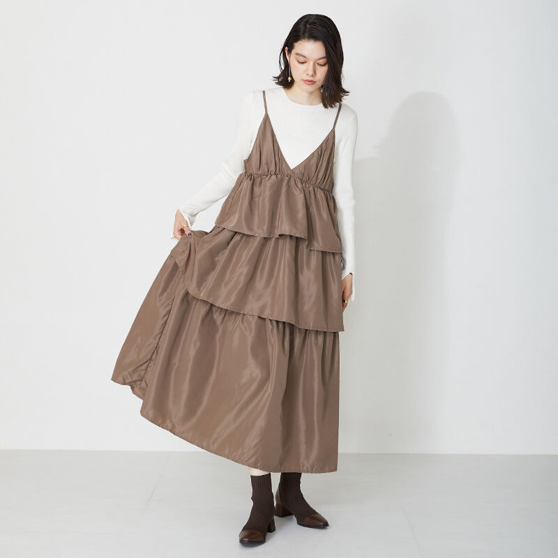 ORiental TRaffic「切替 ニット ヒールブーツ /31407 柔らかい ストレッチ」|ショートブーツ|