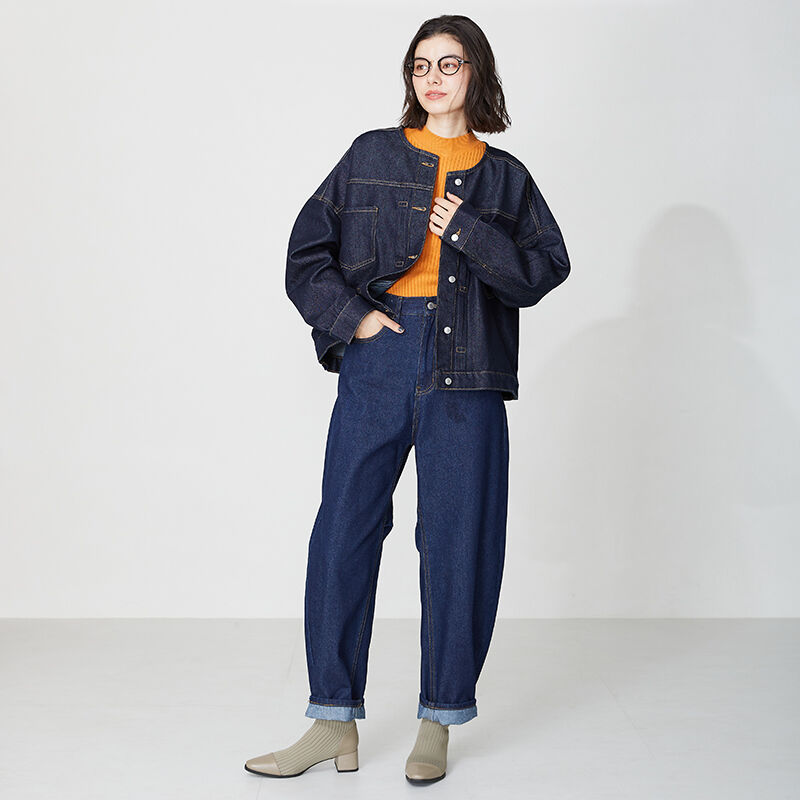 ORiental TRaffic「切替 ニット ヒールブーツ /31407 柔らかい ストレッチ」|ショートブーツ|