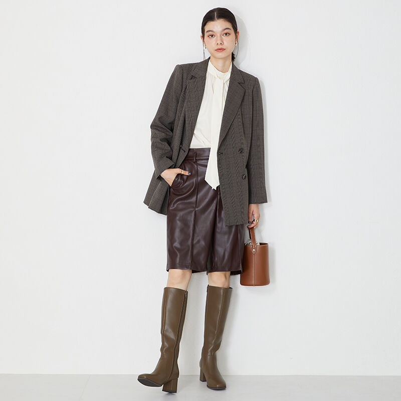 ORiental TRaffic「スクエアトゥヒールロングブーツ/31503」|ロングブーツ|