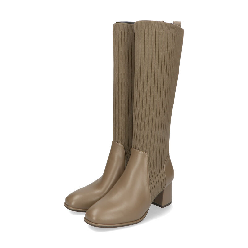 ORiental TRaffic「ニット ロング ヒール ブーツ /31509 太ヒール ヒール6ｃｍ」|ロングブーツ|