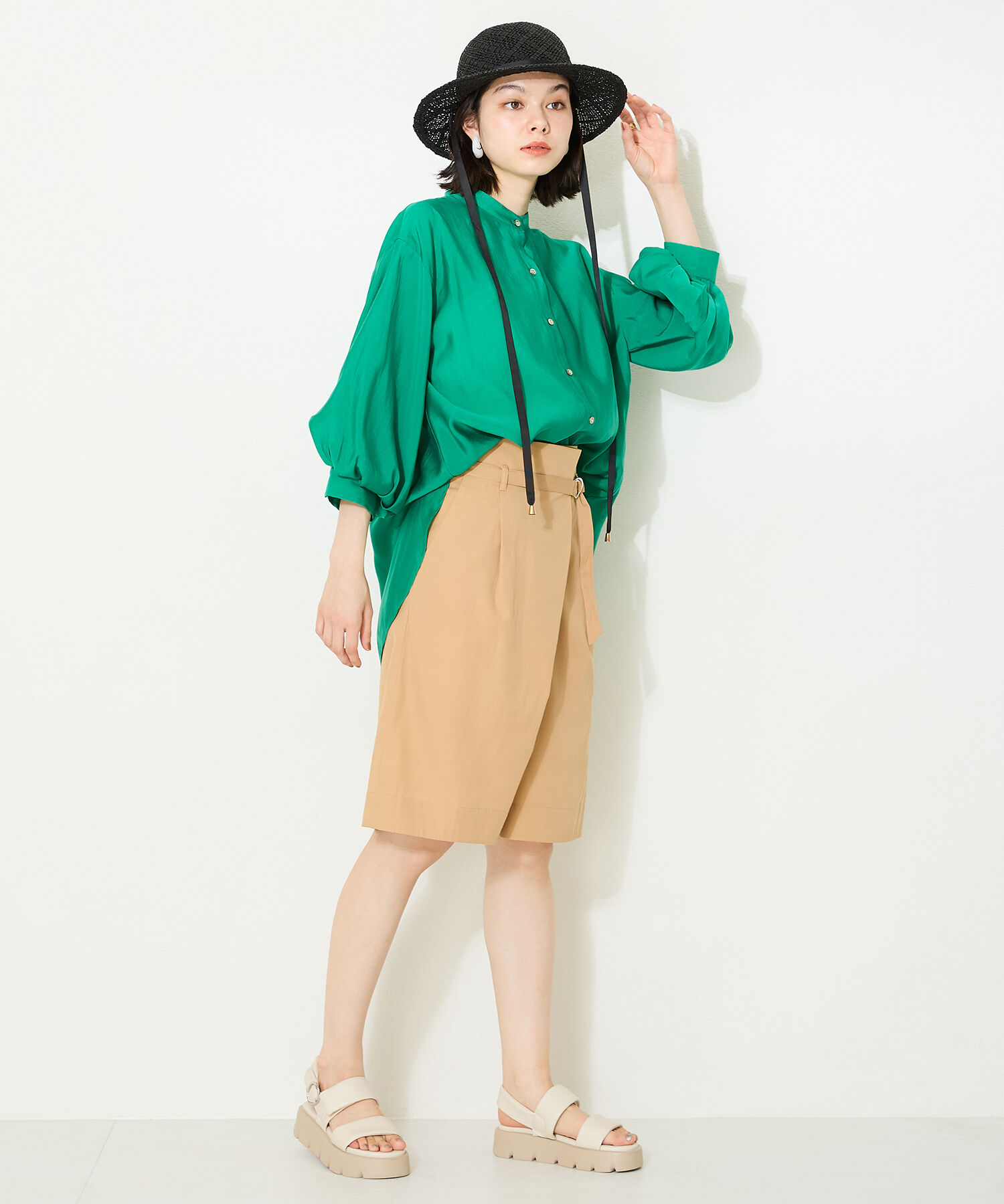 ORiental TRaffic「パデットダブルベルト厚底サンダル/41204」|サンダル|