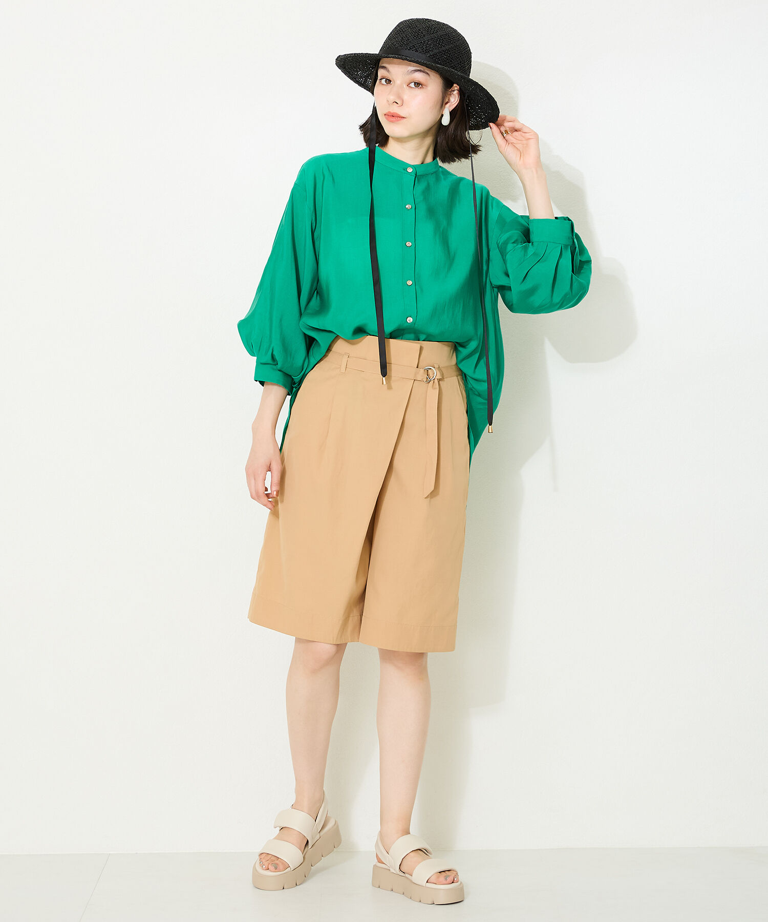 ORiental TRaffic「パデットダブルベルト厚底サンダル/41204」|サンダル|