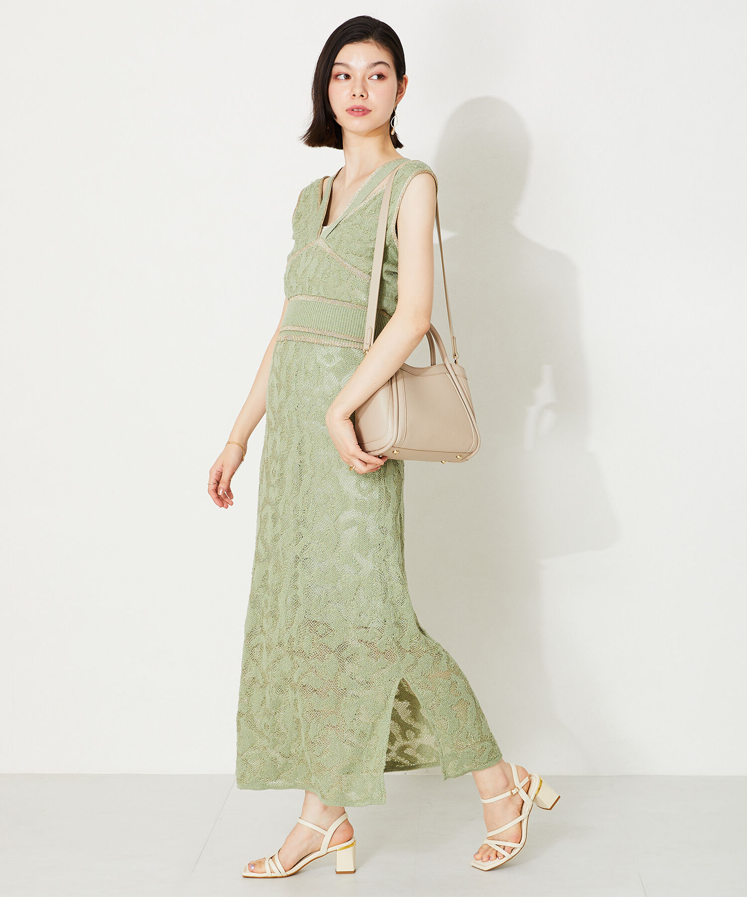 ORiental TRaffic「ナローストラップメタリックラインサンダル/41208」|サンダル|