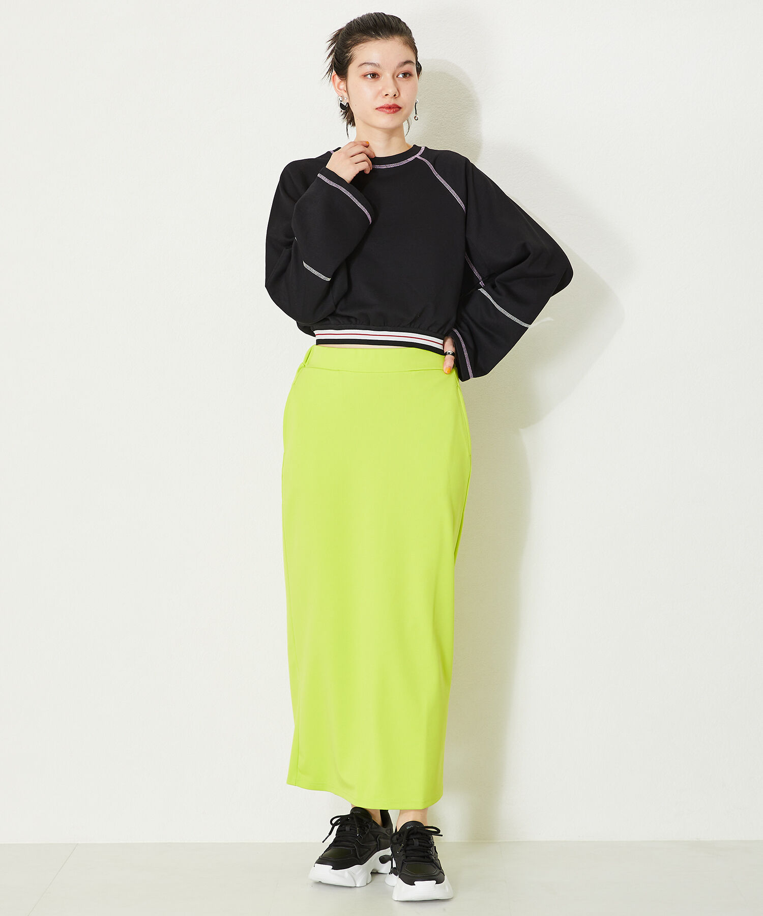 ORiental TRaffic「【トレンド】フレアソールシューレーススニーカー/OT3735 スニーカー 人気 売れてる スポーティー」|スニーカー|