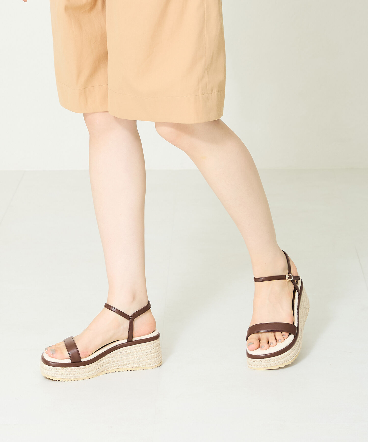 ORiental TRaffic「【アウトレット価格】厚底ジュートソールサンダル/41224 厚底 サンダル 人気 トレンド 売れてる」|サンダル|