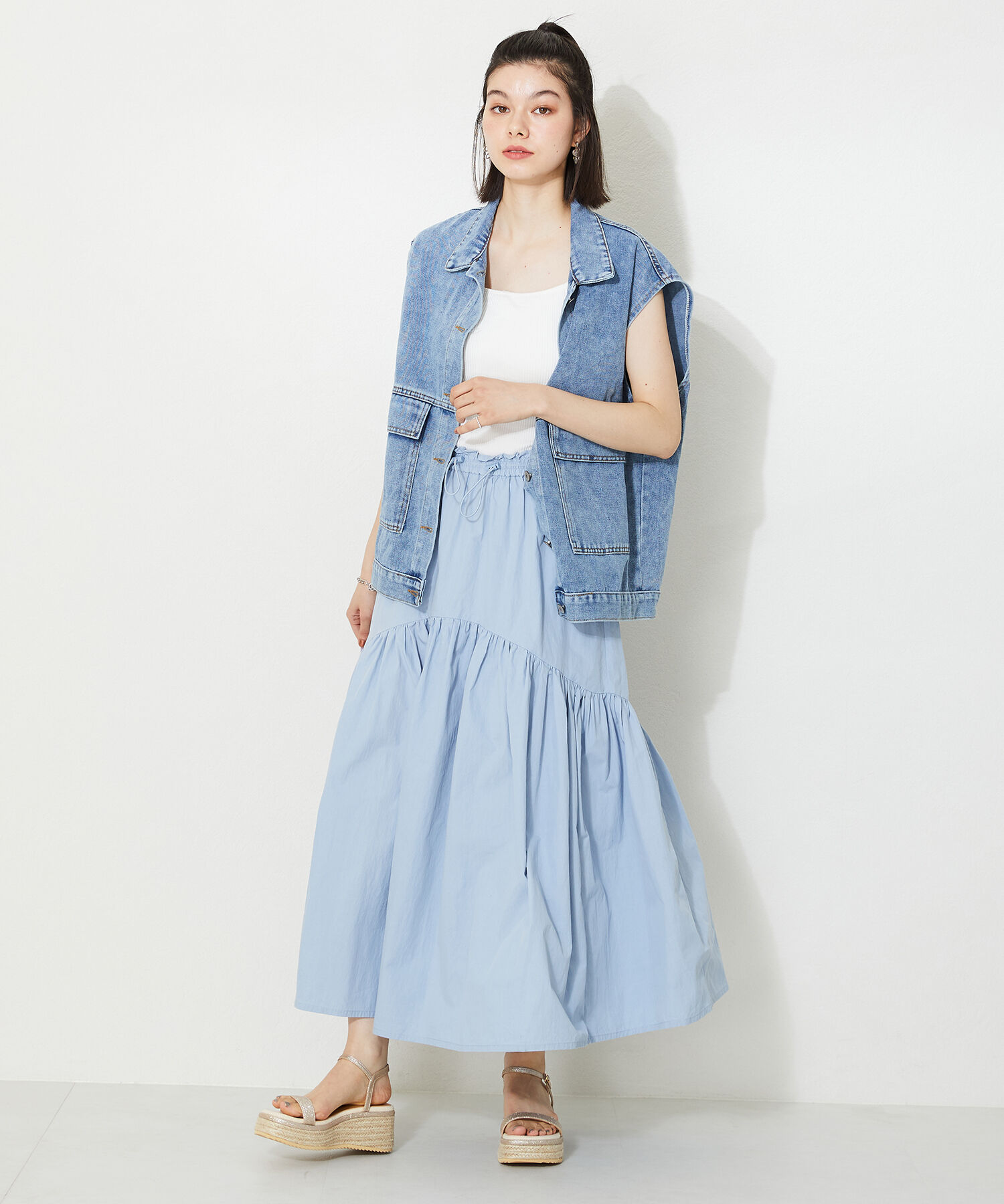 ORiental TRaffic「【アウトレット価格】厚底ジュートソールサンダル/41224 厚底 サンダル 人気 トレンド 売れてる」|サンダル|