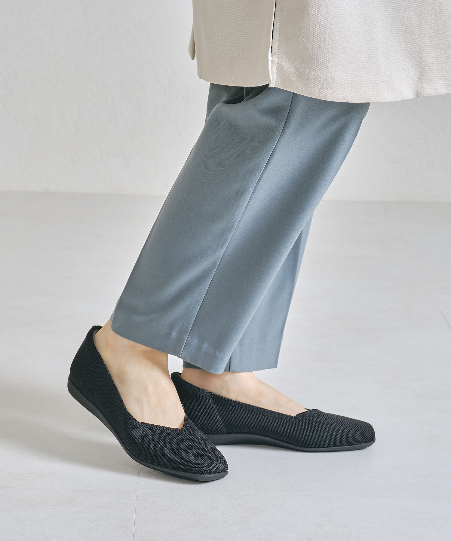 ORiental TRaffic「【洗濯OK】 ニット パンプス /R-3215 軽量 フラット ニット 通気性 柔らかい」|パンプス|