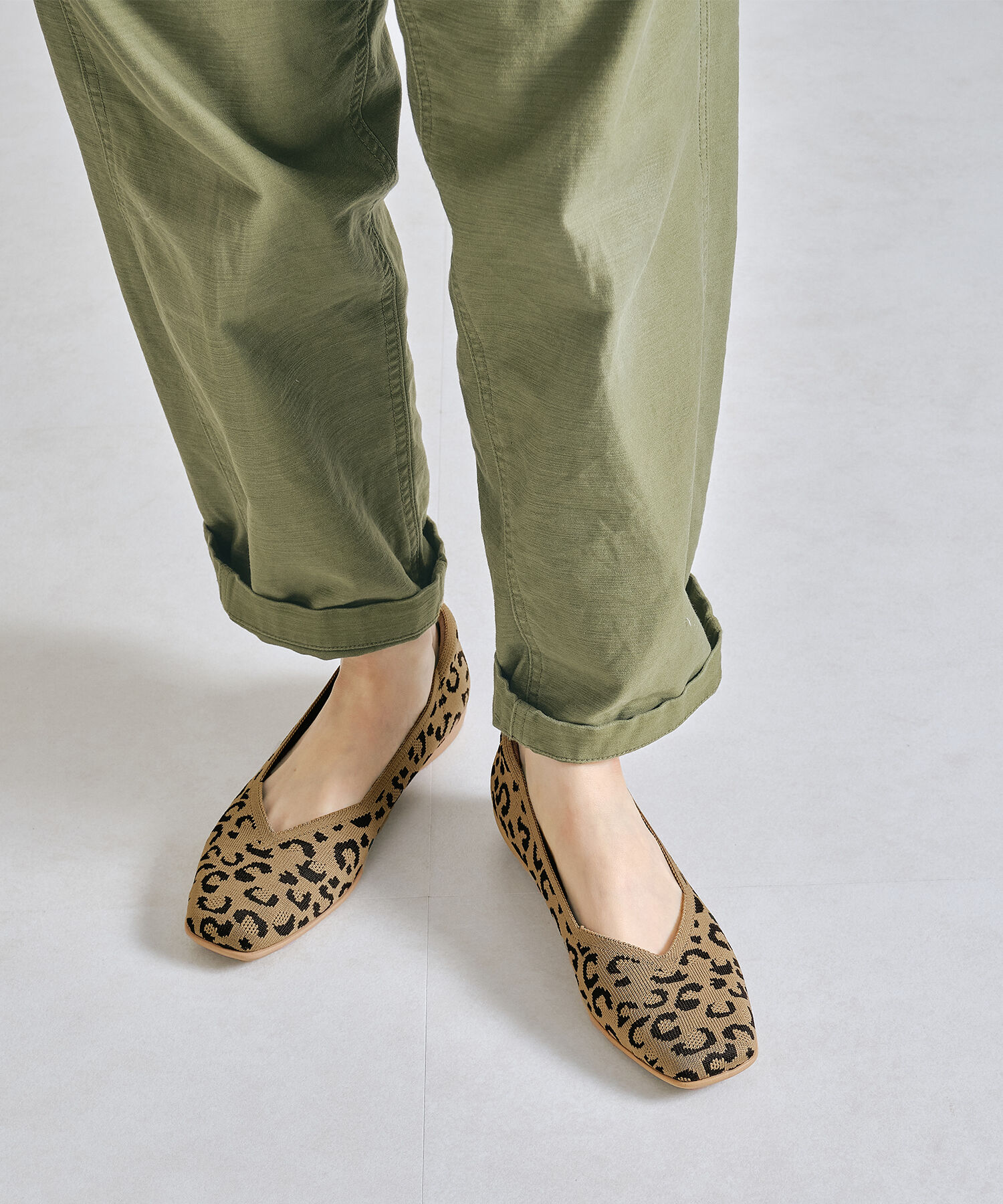 ORiental TRaffic「【洗濯OK】 ニット パンプス /R-3215 軽量 フラット ニット 通気性 柔らかい」|パンプス|