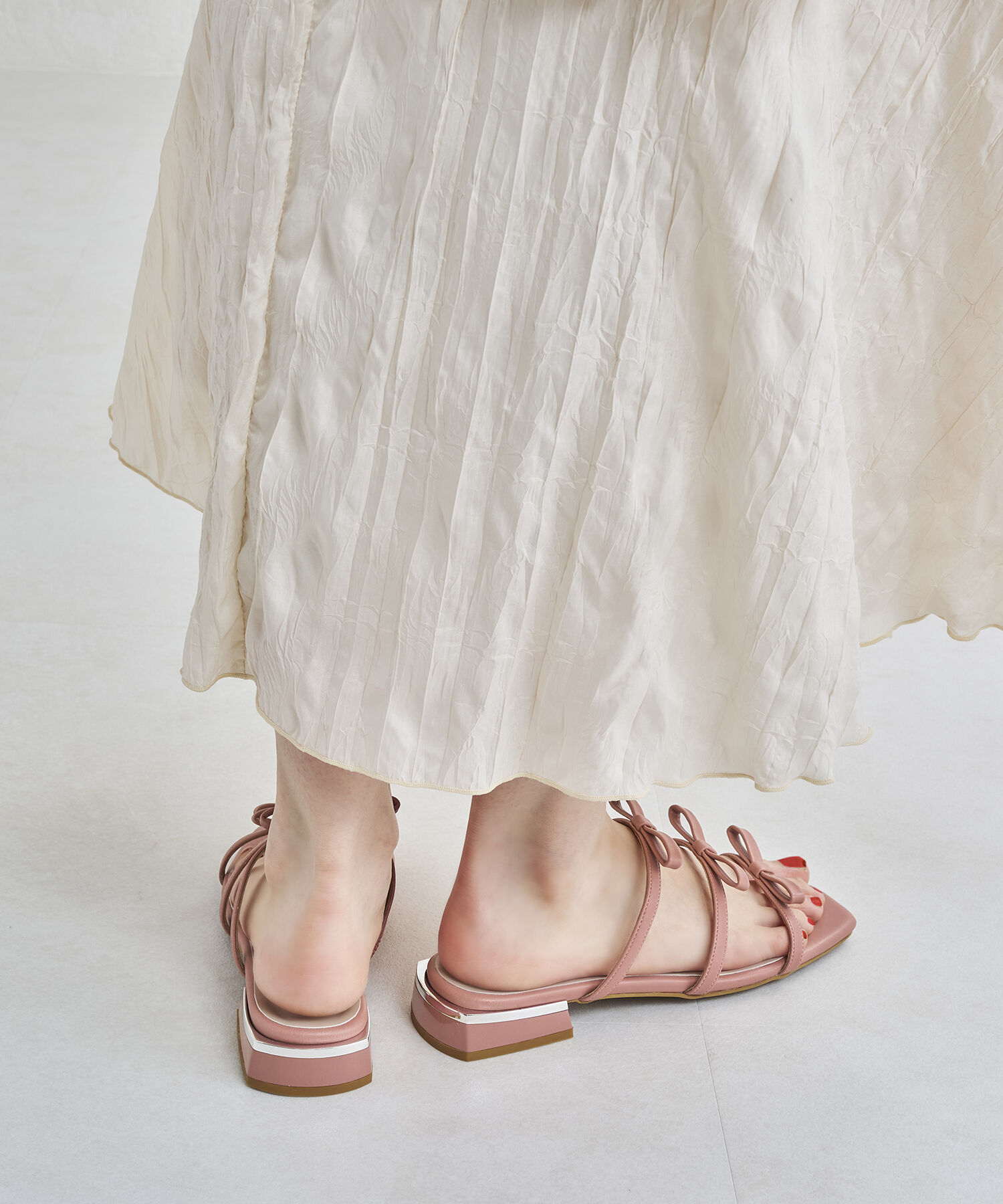 ORiental TRaffic「リボンストラップフラットサンダル/41247」|サンダル|